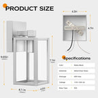 WIHTU Outdoor Lights for House, LED Exterior Front Porch Light Fixtures for - Image 5