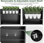 Tall Metal Planter Box for Outdoor Plants 36"L x 12"W x 26"H, Heavy Duty Steel - Image 4