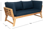 Safavieh PAT6745A Outdoor Collection Tandra Grey Modern Contemporary Daybed Day - Image 3