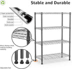 1000 lbs Storage Shelving Steel Heavy Duty 4-Tier Utility Shelving Unit Steel - Image 4