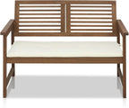Furinno FG161167 Tioman Hardwood Outdoor Bench in Teak Oil - Image 4