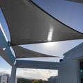 SUNNY GUARD Custom Size 18'x18'x25.5' Graphite Grey Sun Shade Sail Triangle UV by SUNNYGUARD