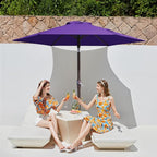 JEAREY 7.5FT Patio Umbrella Market Table Umbrella - Image 2