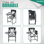 SUNNYFEEL Tall Camping Directors Chair, Portable Folding Artist Makeup Chair - Image 8