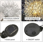 GUOCHENG Dandelion Solar Garden Lights, 4 Pack Solar Metal Dandelion Light - Image 5