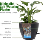 12 inch Large Self Watering Pots, Flower Plant Pots - Image 4