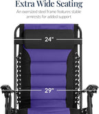 Best Choice Products Oversized Padded Zero Gravity Chair, Folding Outdoor Patio - Image 4