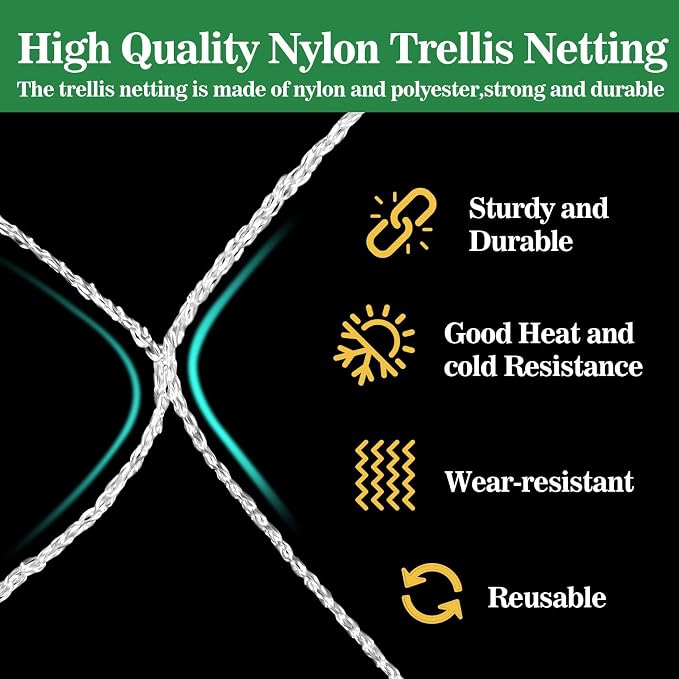 Sukh Garden Plant Trellis Netting -Trellis Net Polyester Trellis Netting Garden - Image 3