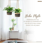2 Packs Hanging Planter Basket 7.8" Cotton Rope Woven Plant Hangers Indoor - Image 3