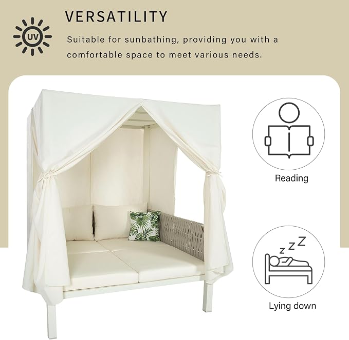 Outdoor Patio Sunbed Lounger - Image 6