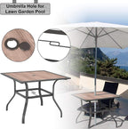 Sophia & William Square Patio Dining Table - Image 4