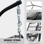 FREDEES Egg Swing Chair with Stand, Outdoor Hanging Egg Chair with Cushion - Image 5