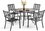 PHI VILLA 5 Piece Outdoor Dining Table Set by PHIVILLAThepioneerofcomfortablehouseholdsupplies