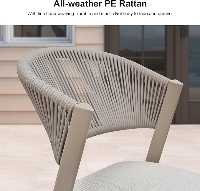 PURPLE LEAF 13-Piece Patio Dining Set Outdoor Furniture Rectangular Table and - Image 2