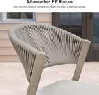 PURPLE LEAF 11-Piece Patio Dining Set Outdoor Furniture Rectangular Extended - Image 2