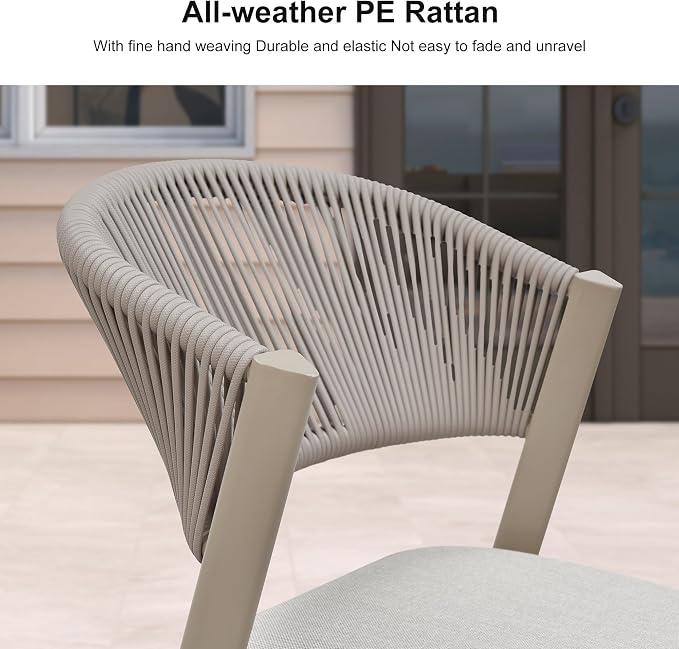 PURPLE LEAF 8-Piece Patio Dining Set Outdoor Furniture Rectangular Table and - Image 2