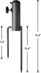 AMMSUN Patio Umbrella Steel Anchor Beach Umbrella Heavy Duty Metal Ground Grass - Image 2
