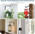 BOLITE Plant Hangers, 6 Inch Hanging Plant Brackets Outdoor Indoor, Wall Hooks - Image 5