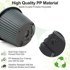 Large-Planter-Indoor-Outdoor Plant Pots, 12 inch 4 Pack Plastic Flower Pots - Image 7