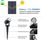 Solar Spot Lights Outdoor, Solar Landscape Spotlights IP65 Waterproof 9.8ft - Image 2