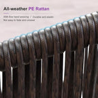 PURPLE LEAF 11 Pieces Large Outdoor Dining Set Patio Table and Chairs Set - Image 7