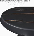PURPLE LEAF Outdoor Round Table Patio Bar Height Table Pub Dining Table - Image 4
