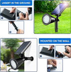 KEV Solar Spot Lights Outdoor, 18 LEDs Solar Flood Lights - Image 5