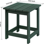 LZRS Adirondack Square Outdoor Side Table - Image 3
