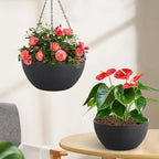 13 inch Hanging Planters for Indoor Plants, 2 Pack Planters for Outdoor Plants - Image 5