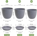 10/9/8 inch Plant Pots, Flower Pots - Image 3