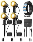 ZZXX All-in-One LED Landscape Lighting Kit, 2700K Waterproof Outside Spotlights by ZZXX