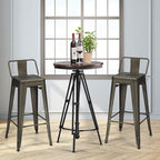 COSTWAY Metal Bar stools Set of 4, - Image 6