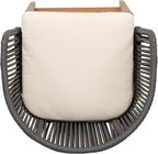 Christopher Knight Home Zax Set of 2 Patio Barstool, Acacia Wood & Rope Outdoor - Image 8