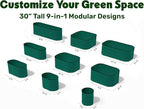 9-in-1 Galvanized Raised Garden Beds Outdoor // 8×2×2.5 ft Modular Planter - Image 2