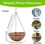 4 Pack Hanging Planter Basket - Image 4