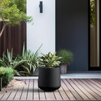Kante 11.6" Dia Round Concrete Planter, Outdoor Indoor Large Plant Pots - Image 4