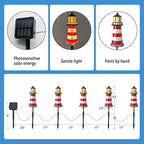 5 Pack Lighthouse Gifts, Hokfirm Solar Garden Lights Outdoor Garden Stake - Image 5