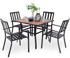 PHI VILLA 5 Pieces Outdoor Dining Set by PHIVILLAThepioneerofcomfortablehouseholdsupplies