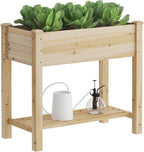 FILWH Raised Garden Bed with Legs Elevated Wooden Planter Box Stand Large by FILWH