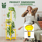 TOSKING 5 Tier Tall Plant Stand Indoor Outdoor, Heavy Duty Corner Shelf - Image 4