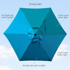 Blissun 7.5 ft Patio Umbrella, Yard Umbrella, Outdoor Market Umbrella - Image 2