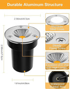 ZUCKEO Low Voltage Landscape Lights LED Well Lights 3W 12V-24V in Ground Light - Image 4