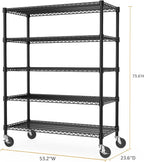 53" W Garage Shelving 5 Tier Industrial 2200LBS Metal Shelving Units - Image 3