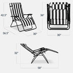 Best Choice Products Set of 2 Extra Wide Adjustable Steel Mesh Zero Gravity - Image 3