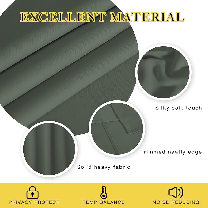 NICETOWN Patio Blackout Curtain Panels - Image 2