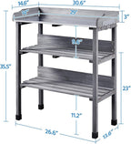 Yaheetech Garden Potting Table Horticulture Potting Bench w/Storage Shelf - Image 4