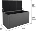 Cosco Outdoor Living 88180BGY1E Cosco Outdoor Patio Storage, Extra Large - Image 6