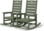 SERWALL Outdoor Rocking Chair Set of 2, Oversized Rocking Chair by SERWALL