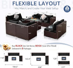 NICESOUL Large Size Patio Furniture Set - Image 4