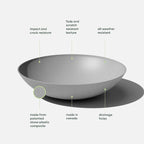 Veradek Mason Series Lane Bowl Planter| - Image 3